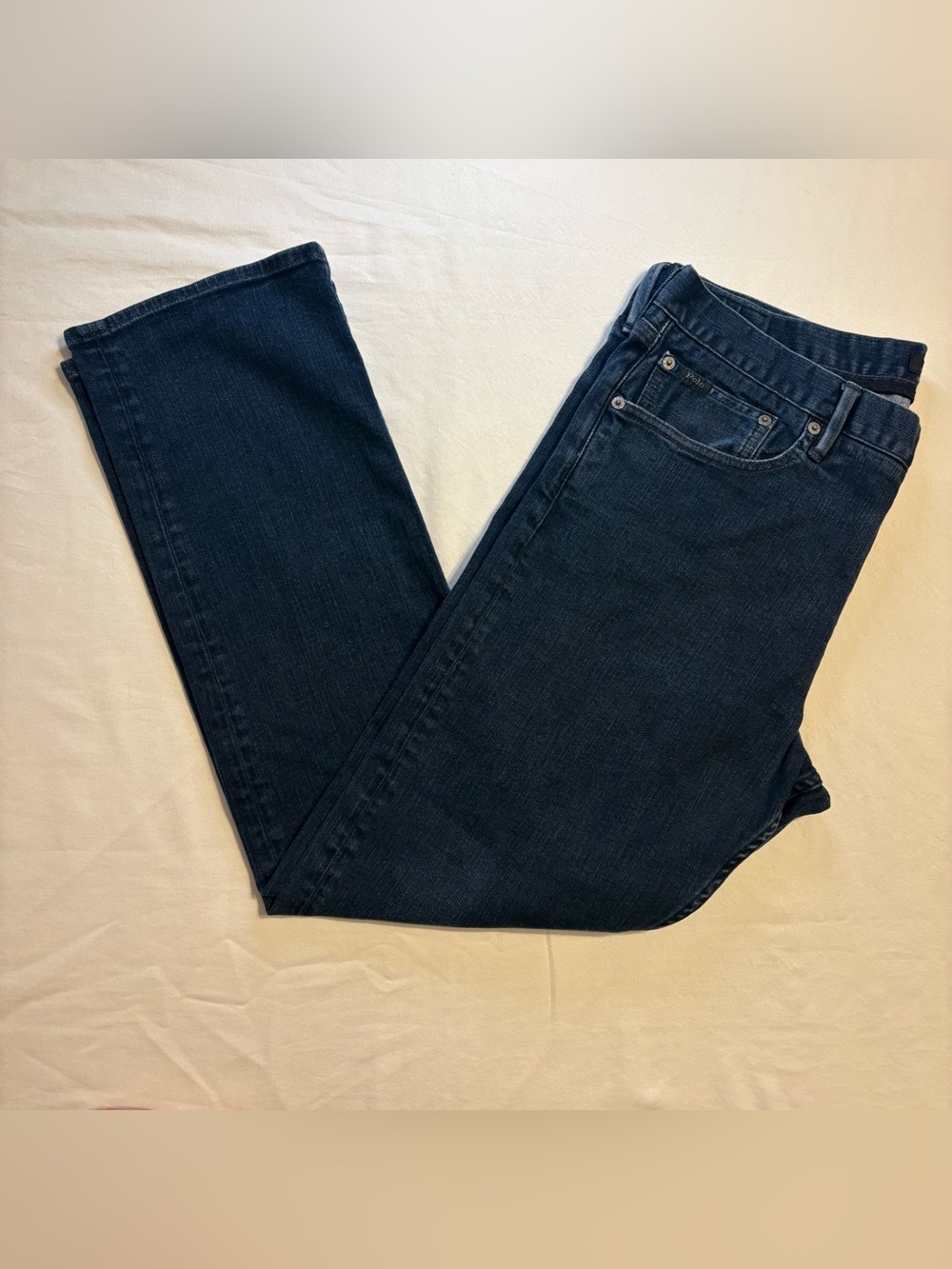 Polo Ralph Lauren Black Label Prospect Straight Dark Wash Mens Denim Jeans 36x30